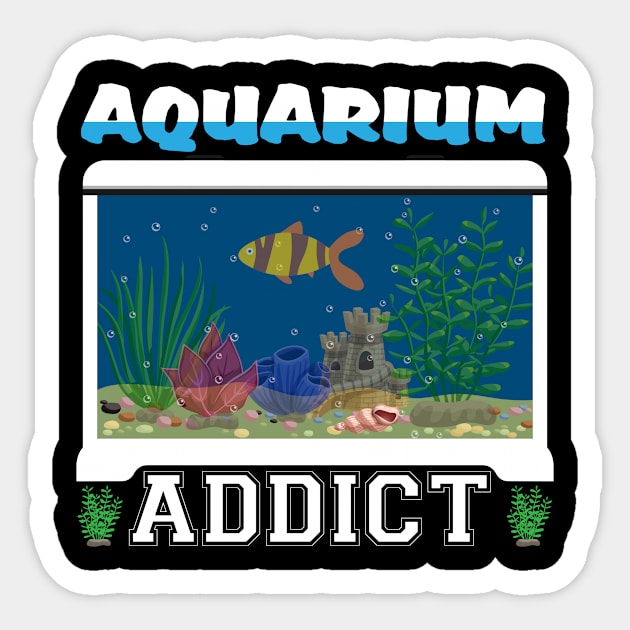 Aquarist aquarium aquariums aquaristic ornamental fish gift Sticker by SpruchBastler